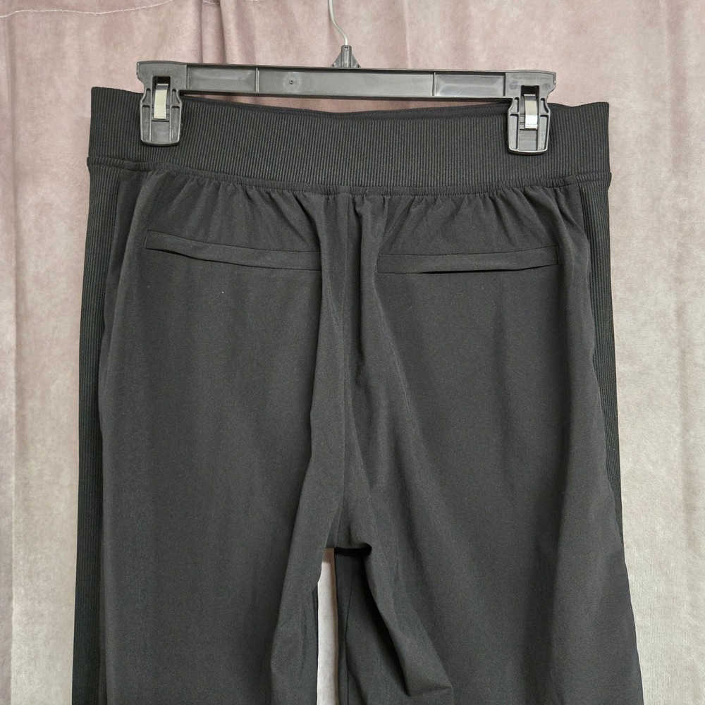 Athleta Brooklyn Ankle Pants Stretch Travel Work Slits Black Women's Size 4 Tall - Picture 9 of 12